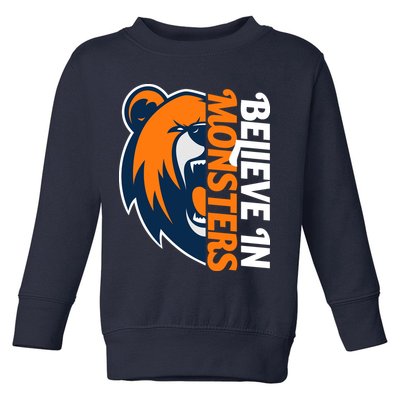 Believe In Monsters Chicago Football Toddler Sweatshirt