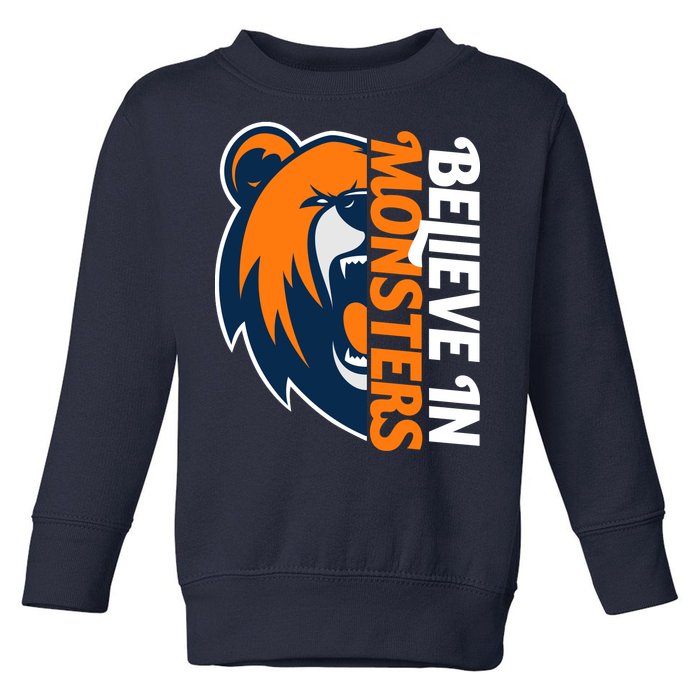 Believe In Monsters Chicago Football Toddler Sweatshirt