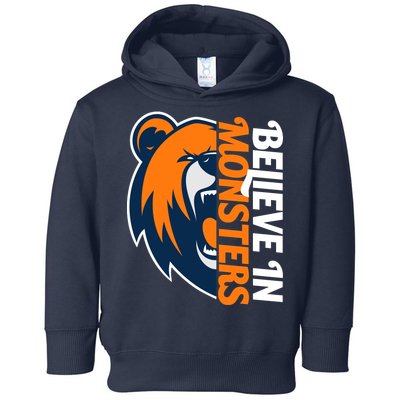 Believe In Monsters Chicago Football Toddler Hoodie