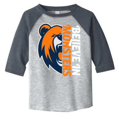 Believe In Monsters Chicago Football Toddler Fine Jersey T-Shirt