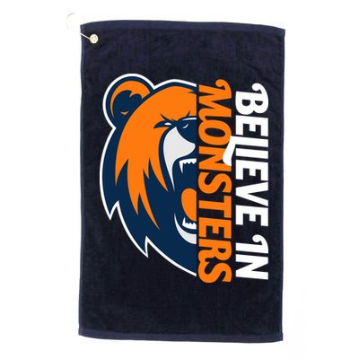 Believe In Monsters Chicago Football Golf Towel