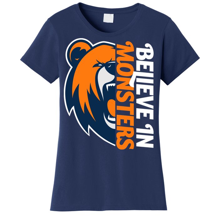 Believe In Monsters Chicago Football Women's T-Shirt