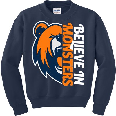 Believe In Monsters Chicago Football Kids Sweatshirt