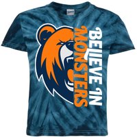 Believe In Monsters Chicago Football Kids Tie-Dye T-Shirt