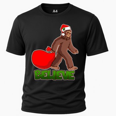Believe In Santa Bigfoot Performance Shirt