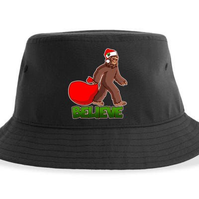 Believe In Santa Bigfoot Sustainable Bucket Hat