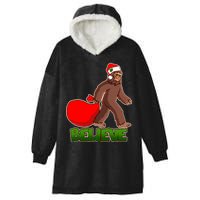 Believe In Santa Bigfoot Hooded Wearable Blanket