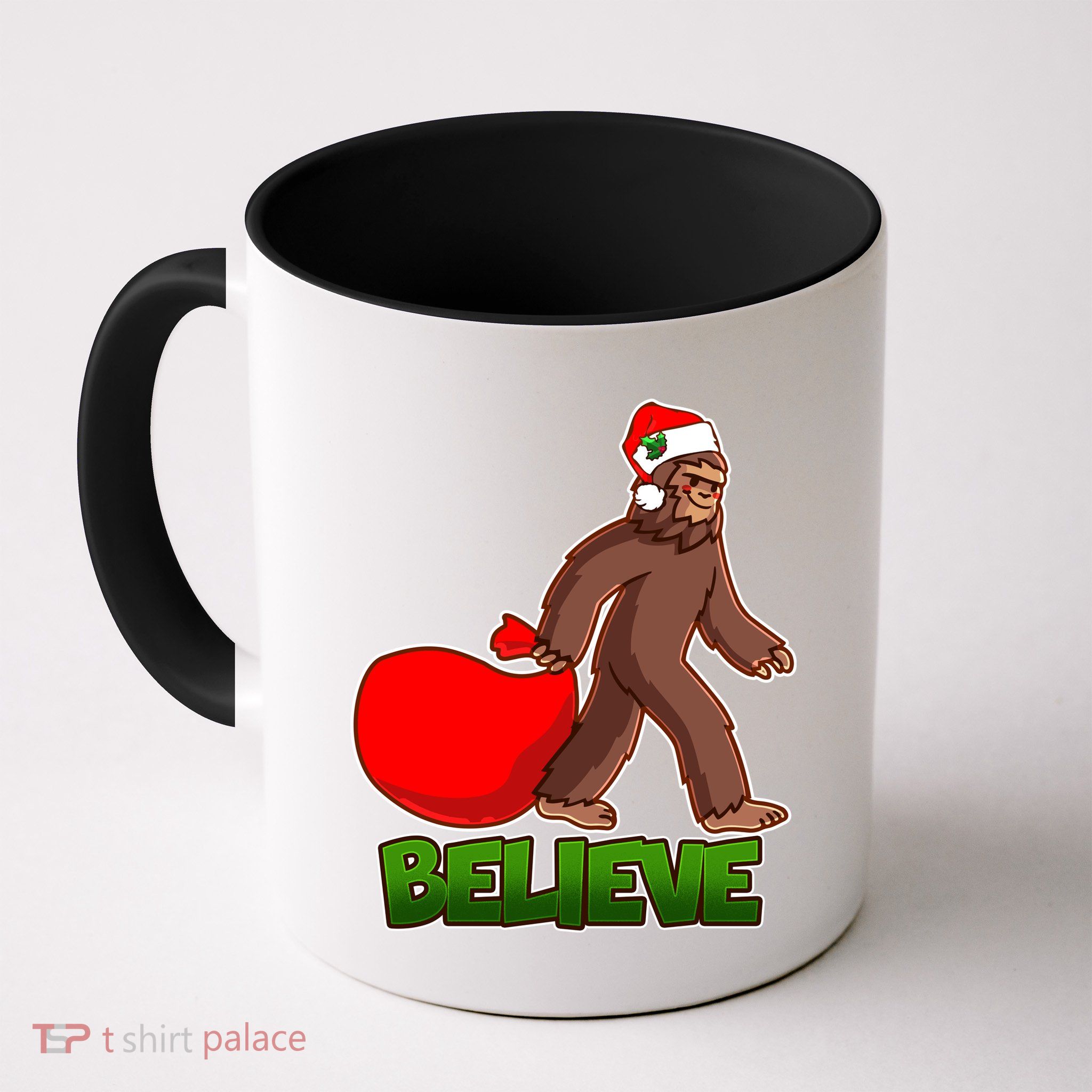 Believe In Santa Bigfoot Mug