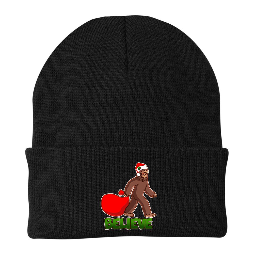 Believe In Santa Bigfoot Beanie