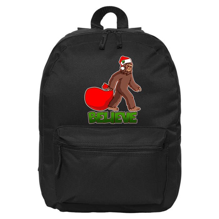 Believe In Santa Bigfoot 16 in Basic Backpack