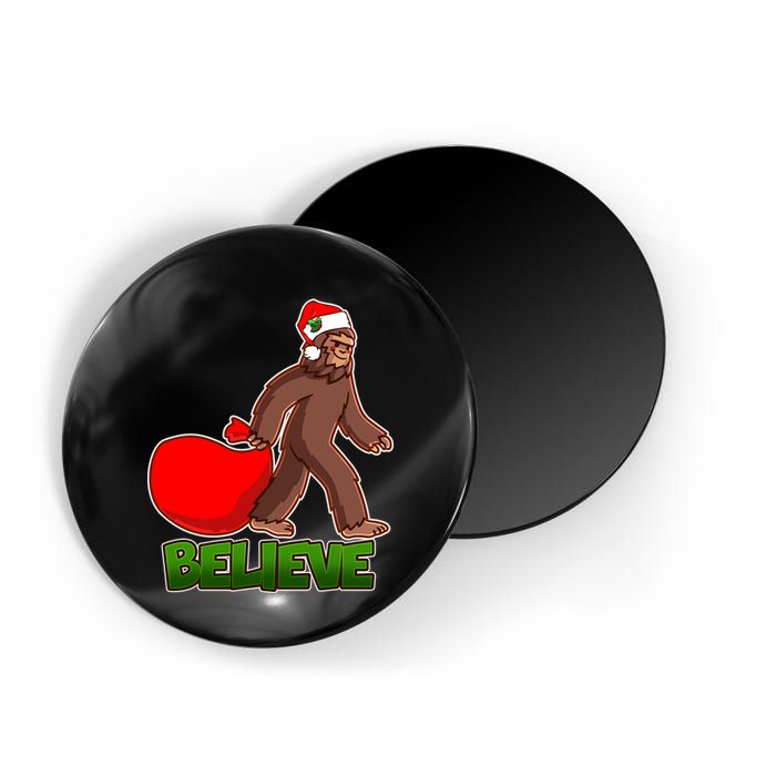 Believe In Santa Bigfoot Magnet