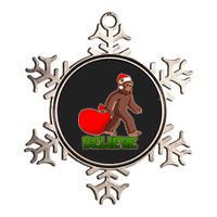 Believe In Santa Bigfoot Metallic Star Ornament