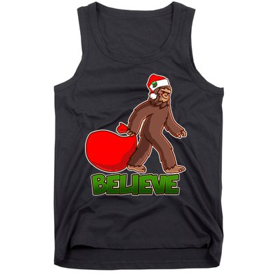 Believe In Santa Bigfoot Tank Top