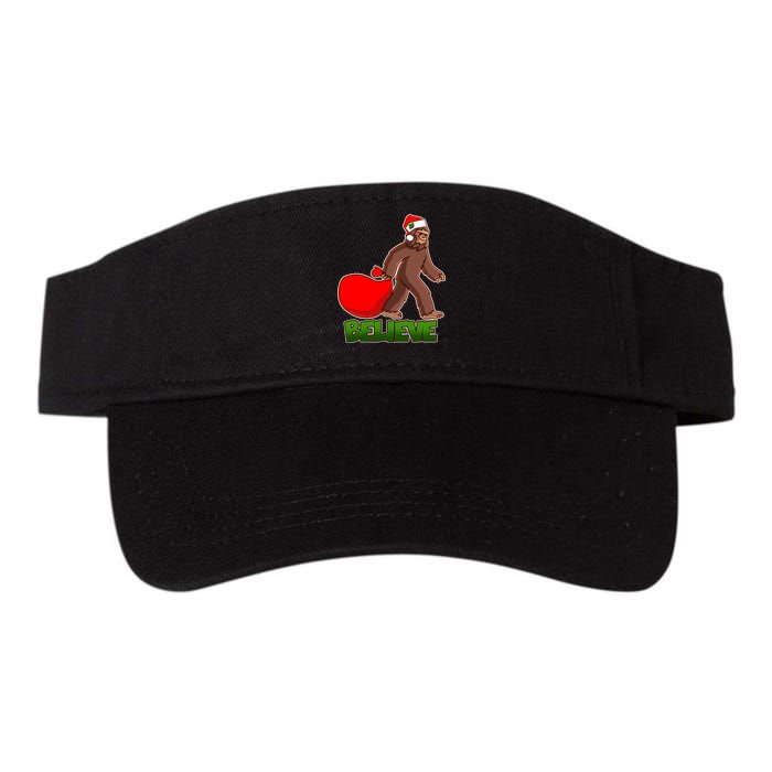 Believe In Santa Bigfoot Valucap Bio-Washed Visor