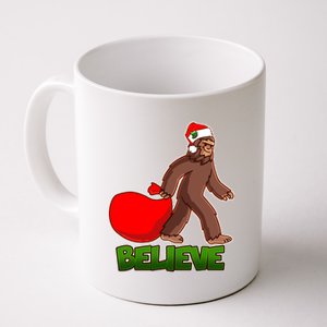 Believe In Santa Bigfoot Coffee Mug