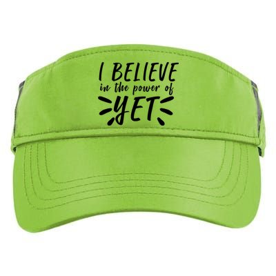 Believe In The Power Of Yet Growth Mindset Adult Drive Performance Visor