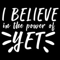 Believe In The Power Of Yet Growth Mindset Flexfit Unipanel Trucker Cap