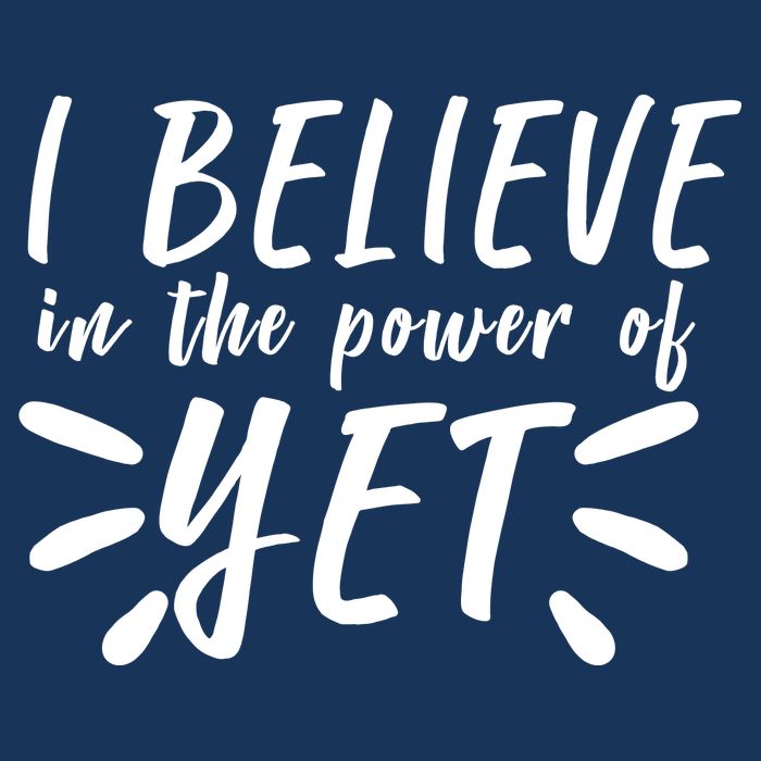 Believe In The Power Of Yet Growth Mindset 16 in Basic Backpack
