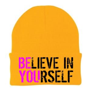 Believe in Yourself Be You Knit Cap Winter Beanie