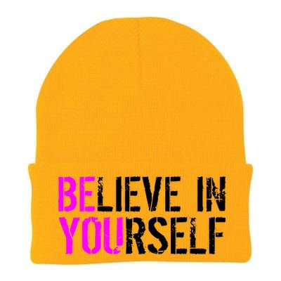 Believe in Yourself Be You Knit Cap Winter Beanie