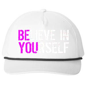 Believe in Yourself Be You Snapback Five-Panel Rope Hat