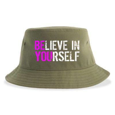 Believe in Yourself Be You Sustainable Bucket Hat