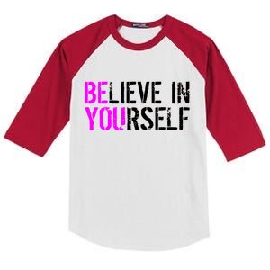 Believe in Yourself Be You Kids Colorblock Raglan Jersey