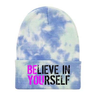 Believe in Yourself Be You Tie Dye 12in Knit Beanie