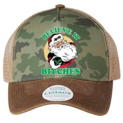 Believe It Bitches - Santa Funny Christmas Legacy Tie Dye Trucker Hat