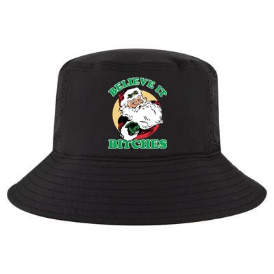 Believe It Bitches - Santa Funny Christmas Cool Comfort Performance Bucket Hat