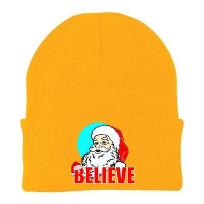 Believe Santa Knit Cap Winter Beanie