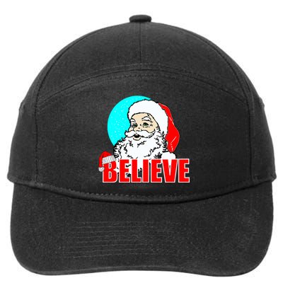 Believe Santa 7-Panel Snapback Hat