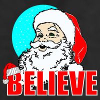 Believe Santa 11oz C Handle Ceramic Mug