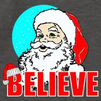 Believe Santa Vector Backpack