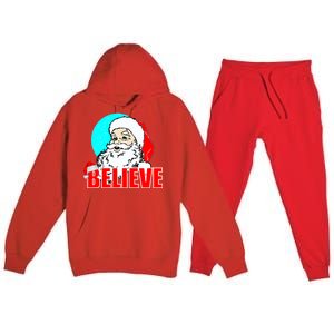 Believe Santa Premium Hooded Sweatsuit Set