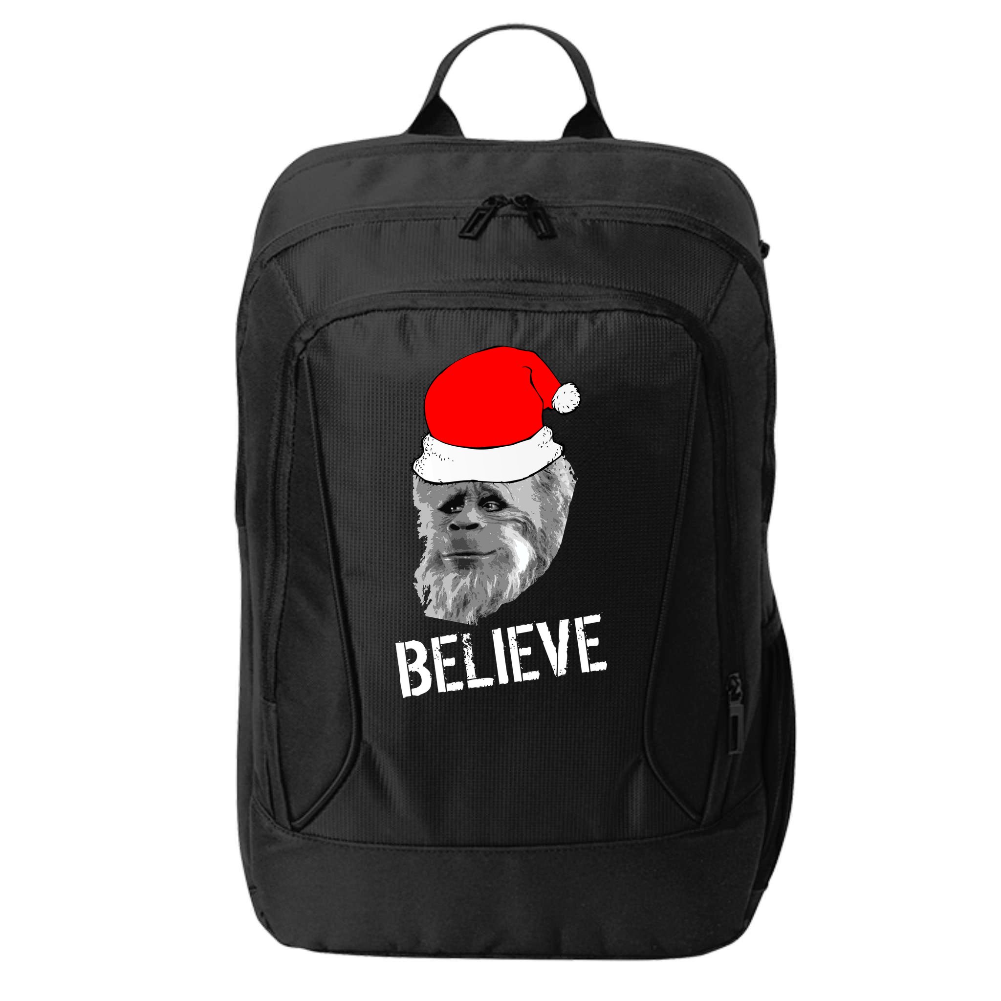 Believe Santa Sasquatch City Backpack