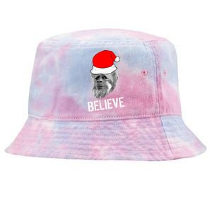 Believe Santa Sasquatch Tie-Dyed Bucket Hat