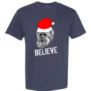 Believe Santa Sasquatch Garment-Dyed Heavyweight T-Shirt