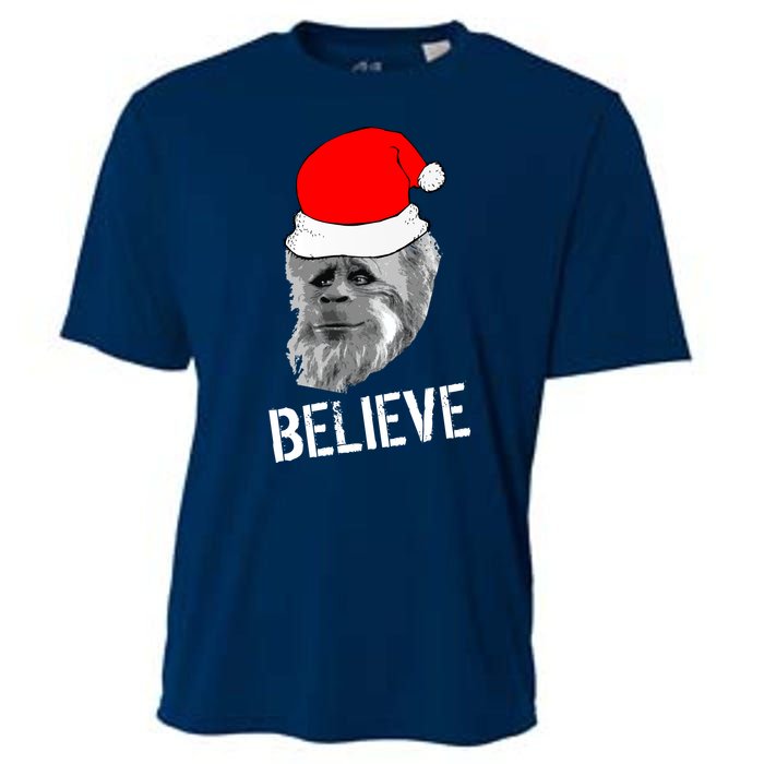 Believe Santa Sasquatch Cooling Performance Crew T-Shirt