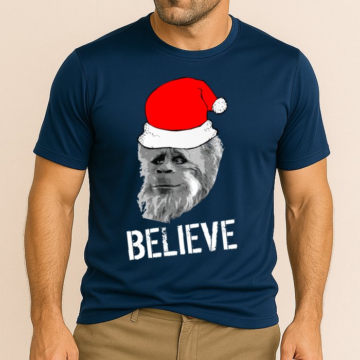 Believe Santa Sasquatch Cooling Performance Crew T-Shirt