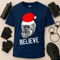 Believe Santa Sasquatch Cooling Performance Crew T-Shirt