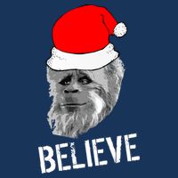 Believe Santa Sasquatch Tall T-Shirt