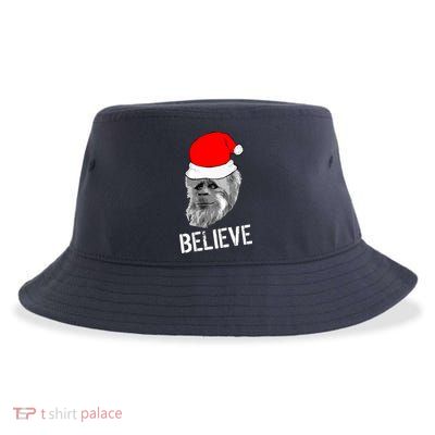 Believe Santa Sasquatch Sustainable Bucket Hat