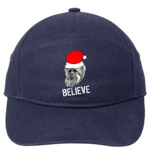 Believe Santa Sasquatch 7-Panel Snapback Hat