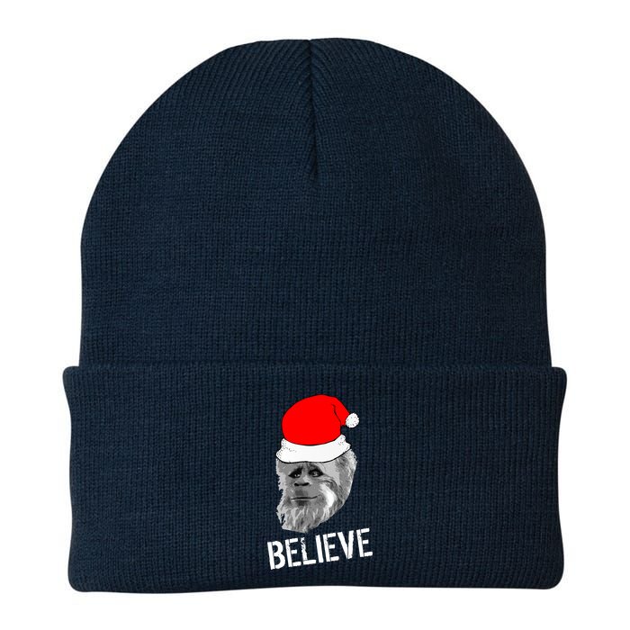 Believe Santa Sasquatch Knit Cap Winter Beanie