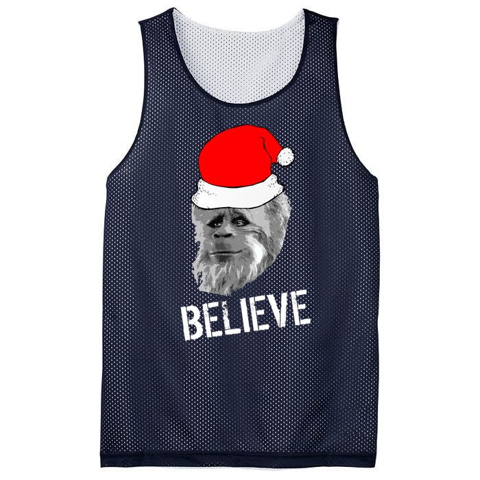 Believe Santa Sasquatch Mesh Reversible Basketball Jersey Tank