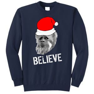 Believe Santa Sasquatch Tall Sweatshirt