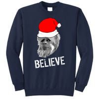 Believe Santa Sasquatch Tall Sweatshirt