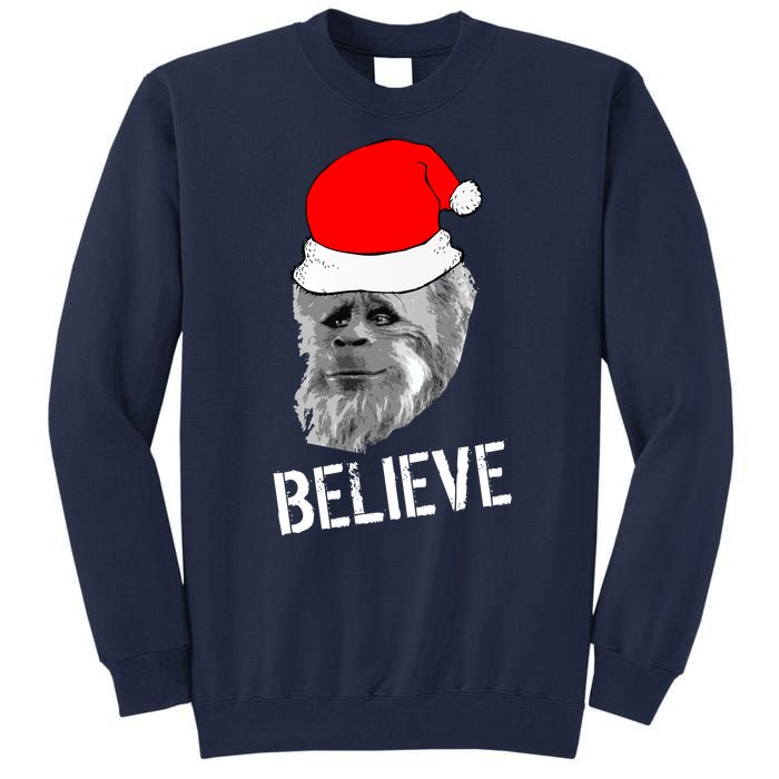 Believe Santa Sasquatch Tall Sweatshirt