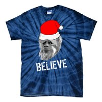 Believe Santa Sasquatch Tie-Dye T-Shirt